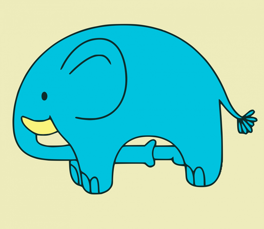 The elephant sucking it's own dick meme.